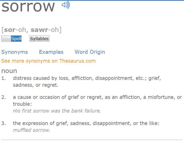 sorrow